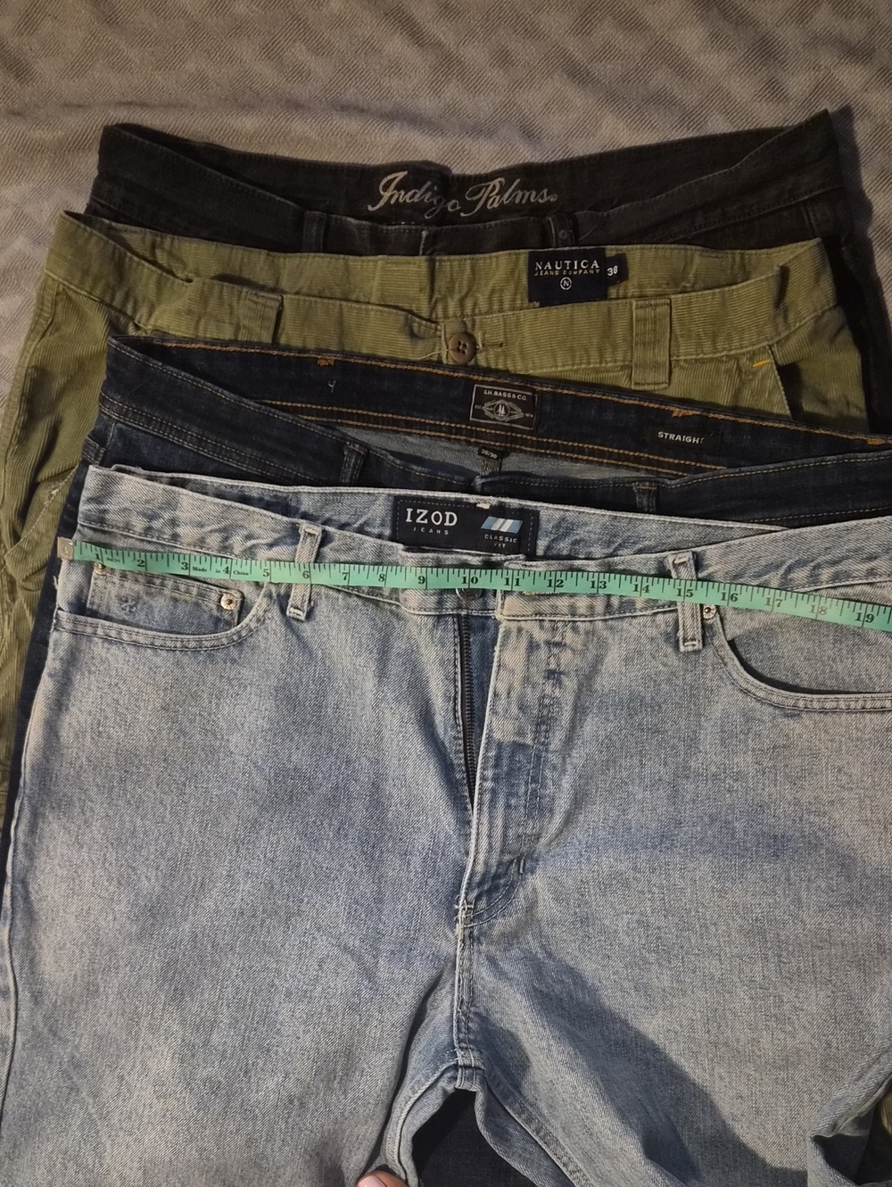 4 pack straigh leg pants for men size 38